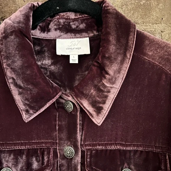 Cinq à Sept Dillon Cropped Velvet Jacket - Picture 6 of 11